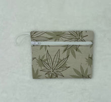 Load image into Gallery viewer, Beige Pot Leaf Boho Go Pouch