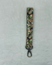 Load image into Gallery viewer, Eyeball Boho Wristlet Keychain/FOB holder (glow in the dark)