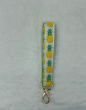 Load image into Gallery viewer, Pineapple Boho Wristlet Keychain/FOB holder