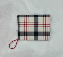 Load image into Gallery viewer, Red and Black Plaid Boho Go Pouch