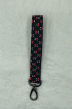 Load image into Gallery viewer, Cherries Boho Wristlet Keychain/FOB Holder