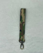 Load image into Gallery viewer, Cammo Boho Wristlet Keychain/FOB Holder