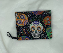 Load image into Gallery viewer, Sugar Skulls Boho Go pouch