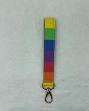 Load image into Gallery viewer, Rainbow Boho Wristlet Keychain/FOB Holder