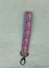 Load image into Gallery viewer, Pink Rainbow Boho Wristlet Keychain/FOB holder