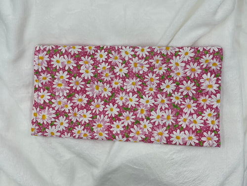 Pink Daisy Slip Cover for Small Boho Rice Bag I
