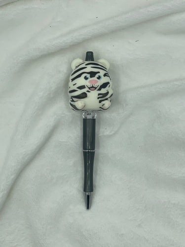 Snow Snuggle Tiger Boho SquishyPen