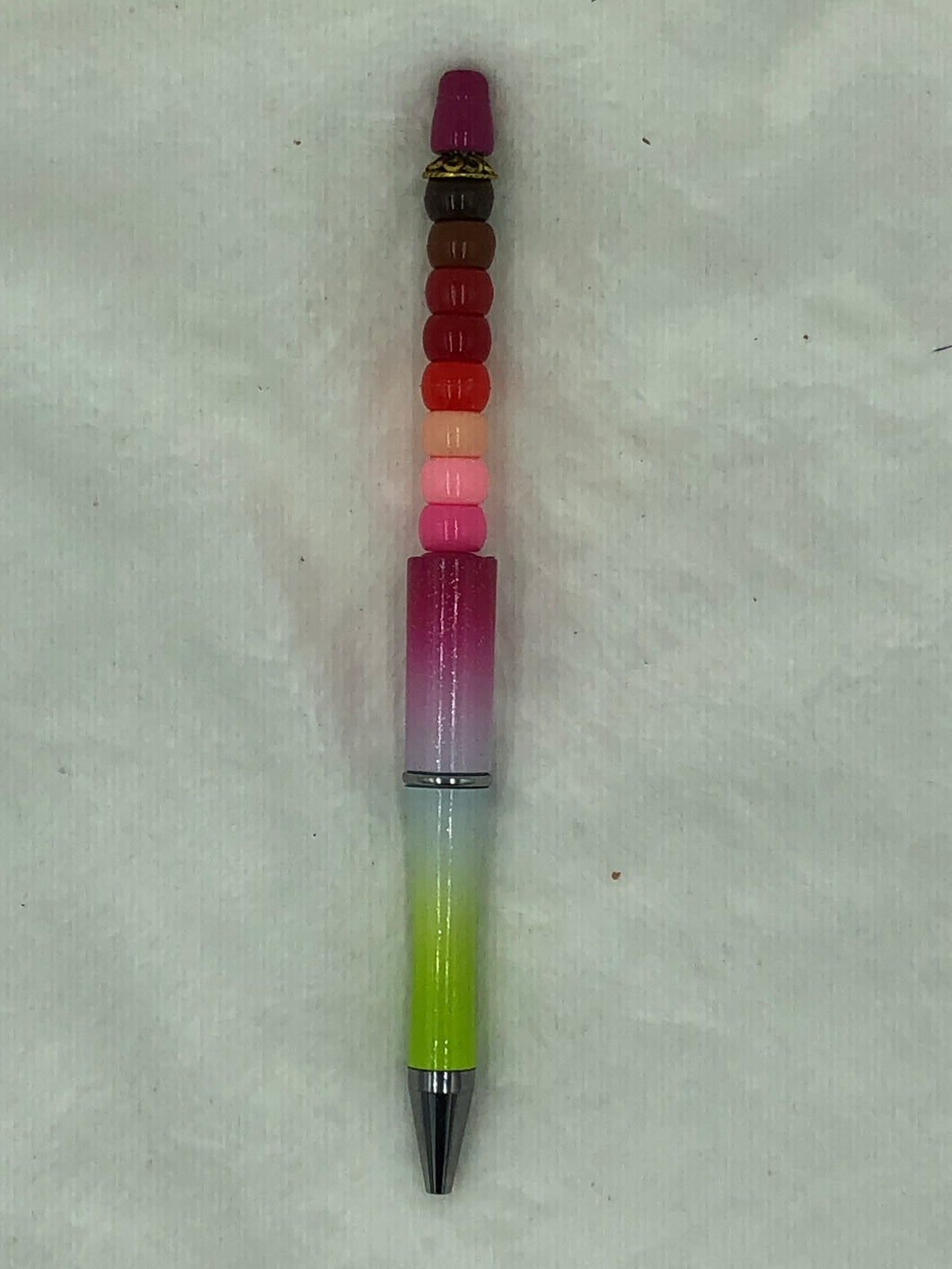 Candy Stack Writer Boho Beaded Pen (black ink)