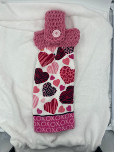 XOXO hanging hand towel