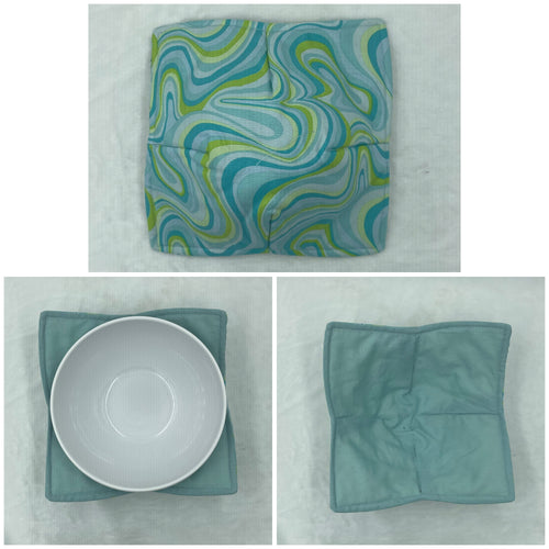 Blue swirl bowl Cozie