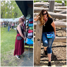 Load image into Gallery viewer, Green Trash Panda Boho Bitty Bag