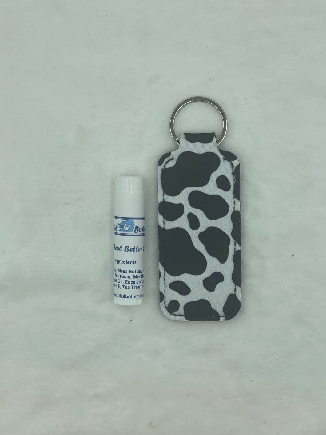Head Feel Better Headache Balm with Cow Print Pouch
