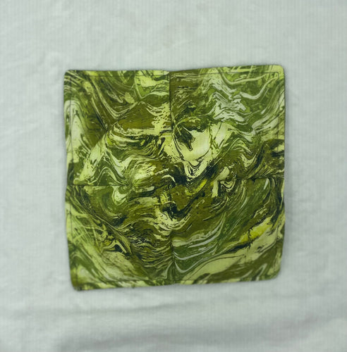 Green swirl plate Cozie