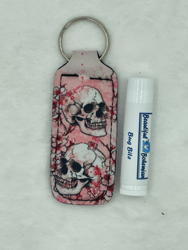 Bug Bite Relief Balm with Pink Skulls Holder