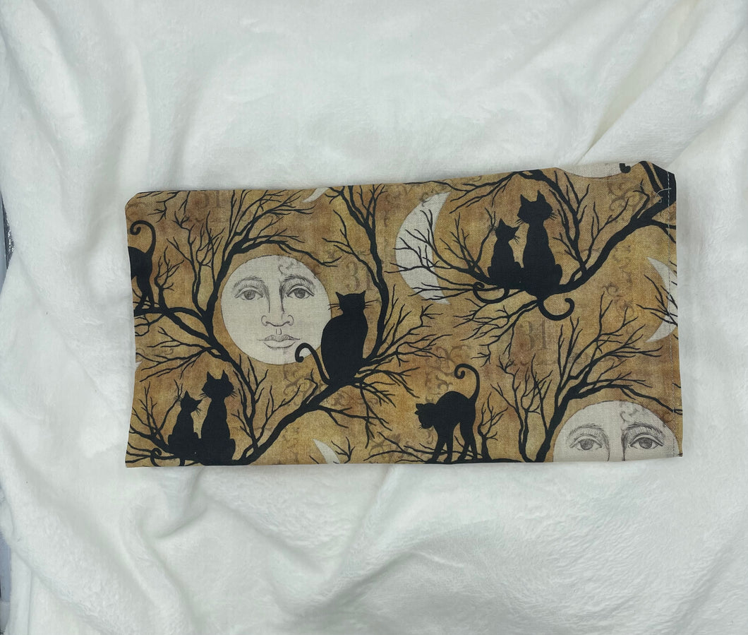 Black Cat and Moon Slip cover for Small Boho Rice Bag