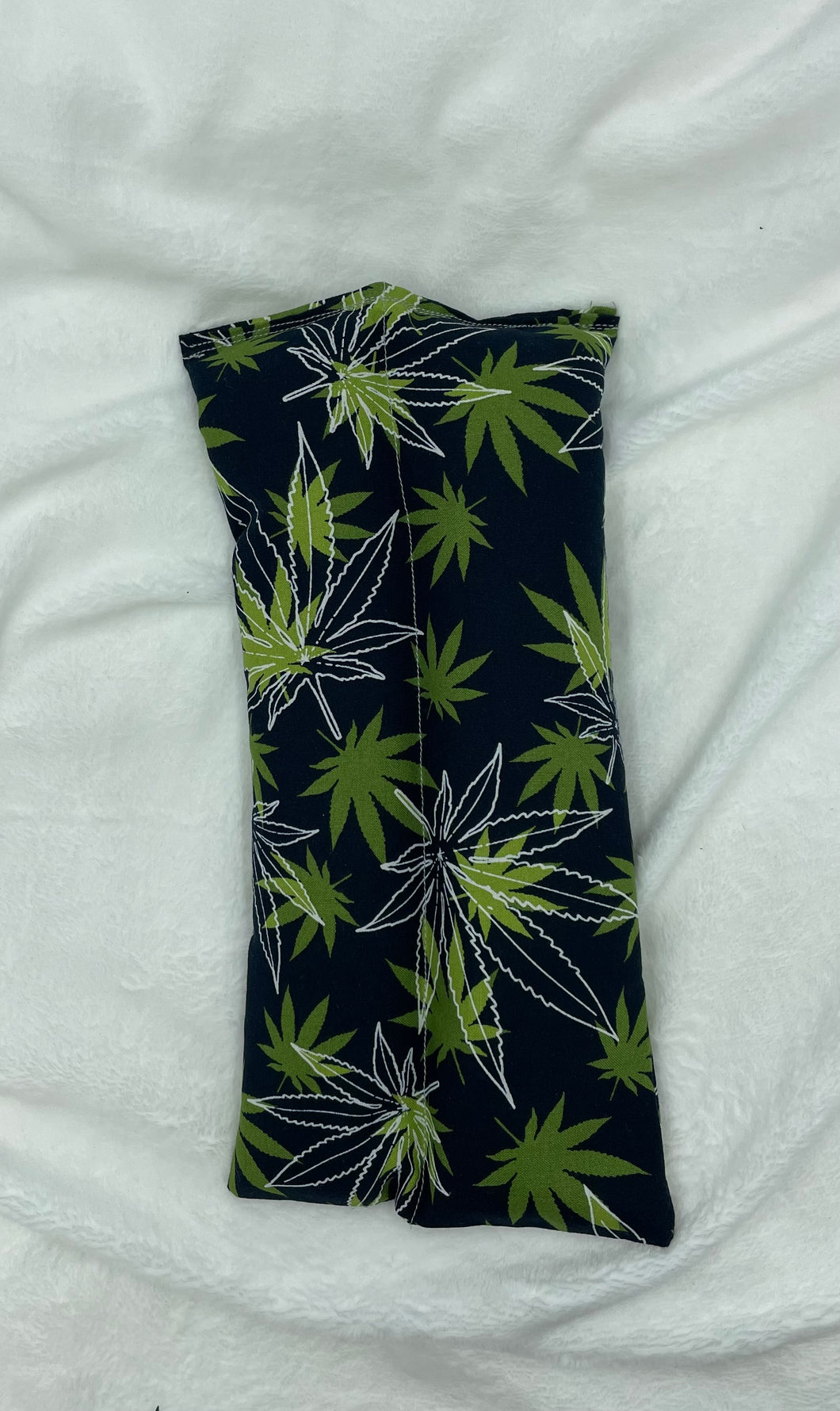 Black Pot Leaf Small Boho Rice Bag