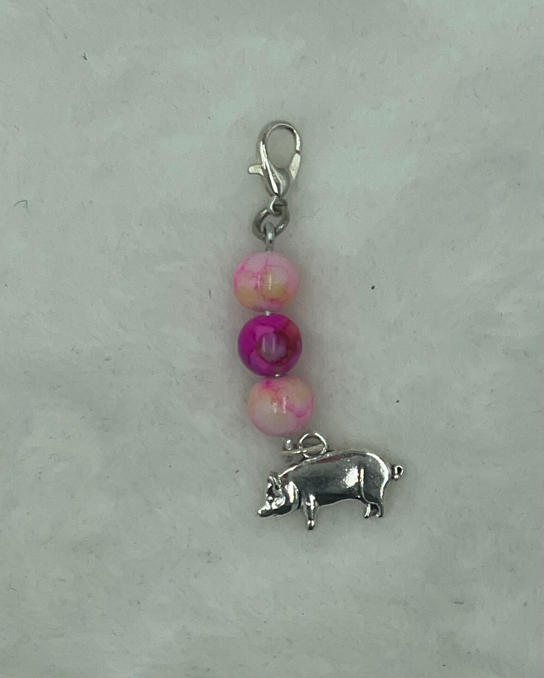 Pink Piggy Boho Charm