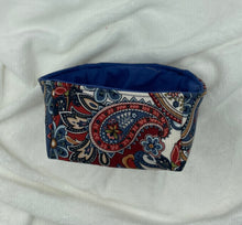 Load image into Gallery viewer, Blue Paisley Boho Soft Bowl