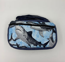 Load image into Gallery viewer, Great White Boho Bitty Bag with front zipper pocket