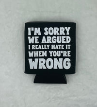 Load image into Gallery viewer, Black Can Koozie (sorry)