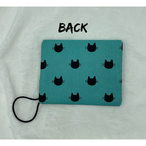 Teal Cats Boho Go Pouch