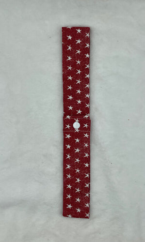 Red Stars Collar Cooler with snap closure