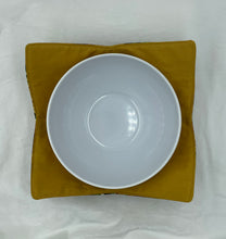 Load image into Gallery viewer, Gold Sunflower and Pumpkin Boho Bowl Cozie