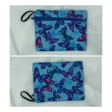 Load image into Gallery viewer, Blue Butterfly Boho Go Pouch