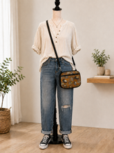 Load image into Gallery viewer, Spider Boho Bitty Bag with Front Zipper Pocket