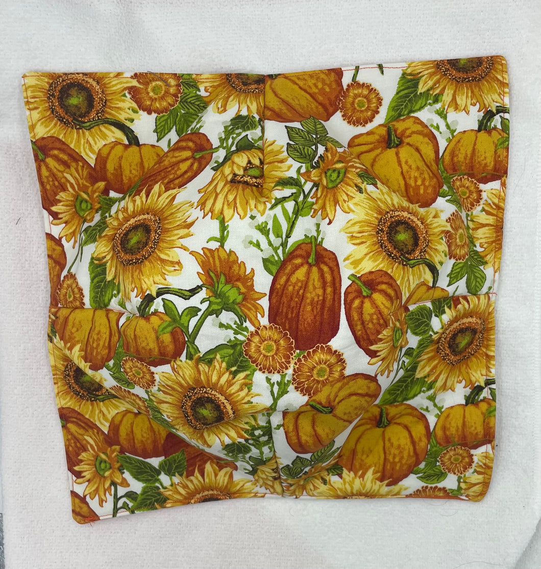 Pumpkin and Sunflower Large Bowl Cozie