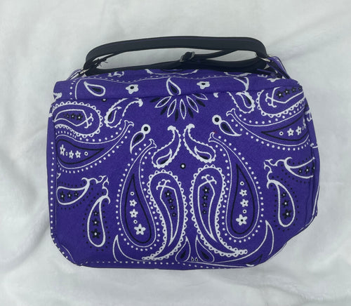 Purple Bandana Boho Bitty Bag