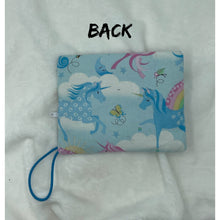Load image into Gallery viewer, Light Blue Unicorn Boho Go Pouch