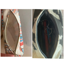 Load image into Gallery viewer, Great White Boho Bitty Bag with outside zipper pocket