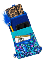 Load image into Gallery viewer, Blue Abstract Boho Travel Bag