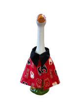 Load image into Gallery viewer, Red Hockey Porch Goose Cape