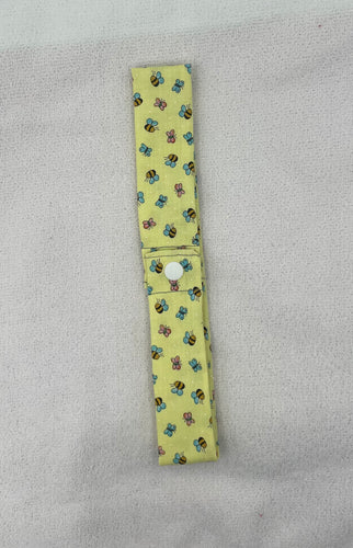 Bees and Butterflies Collar Cooler with snap closure