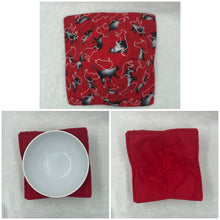 Load image into Gallery viewer, Red Cats Bowl Cozie