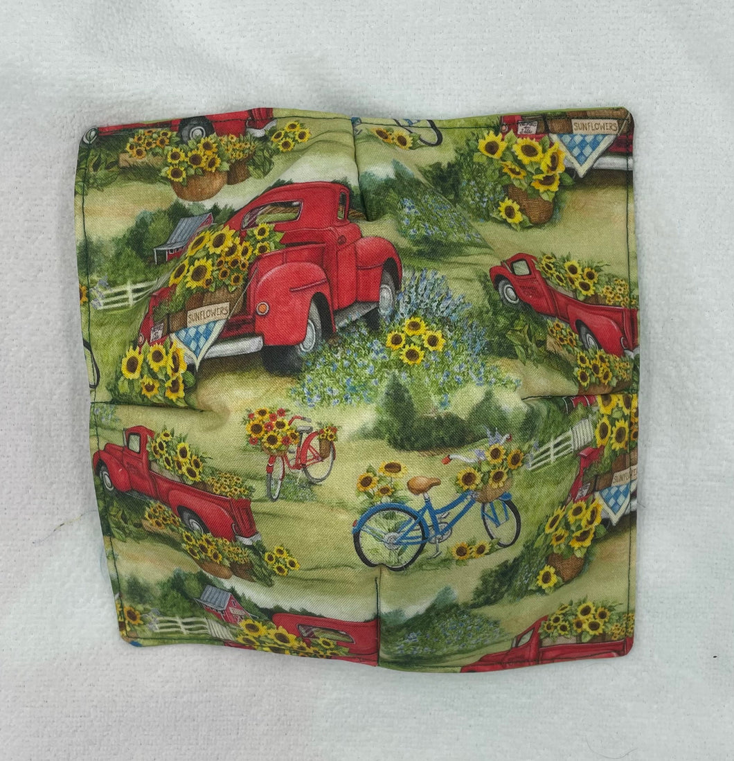 Autumn Red Truck Boho Bowl Cozie