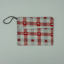 Load image into Gallery viewer, Plaid Heart Boho Go Pouch