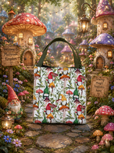 Load image into Gallery viewer, Gnomie dreams quilted tote