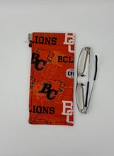 Load image into Gallery viewer, Orange Lion Boho Glasses Case
