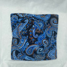 Load image into Gallery viewer, Blue Paisley Large Bowl Cozie