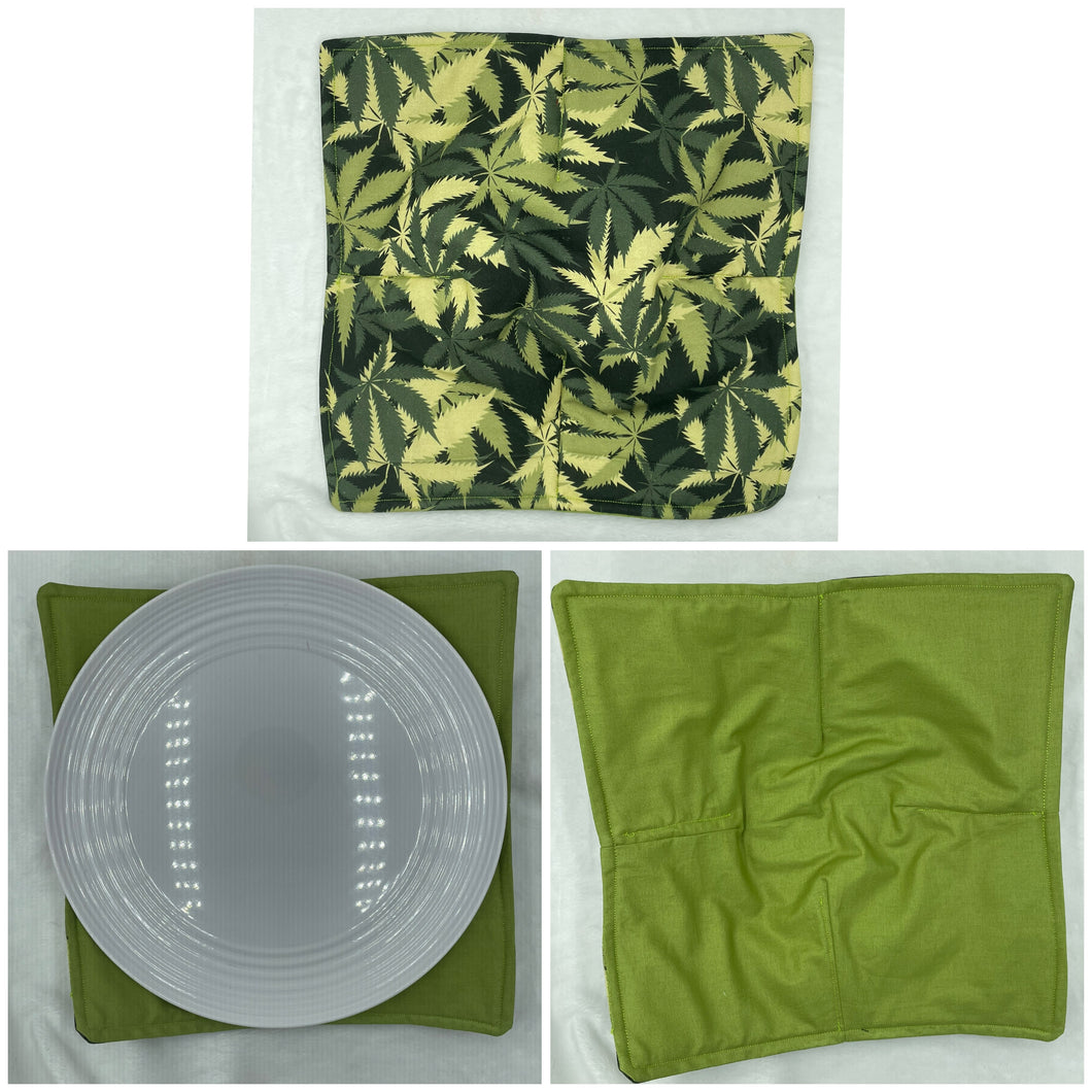 Pot leaf Plate Cozie