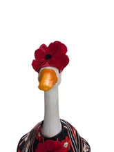 Load image into Gallery viewer, Rememberance Day Red/white Poppy Porch Goose Cape