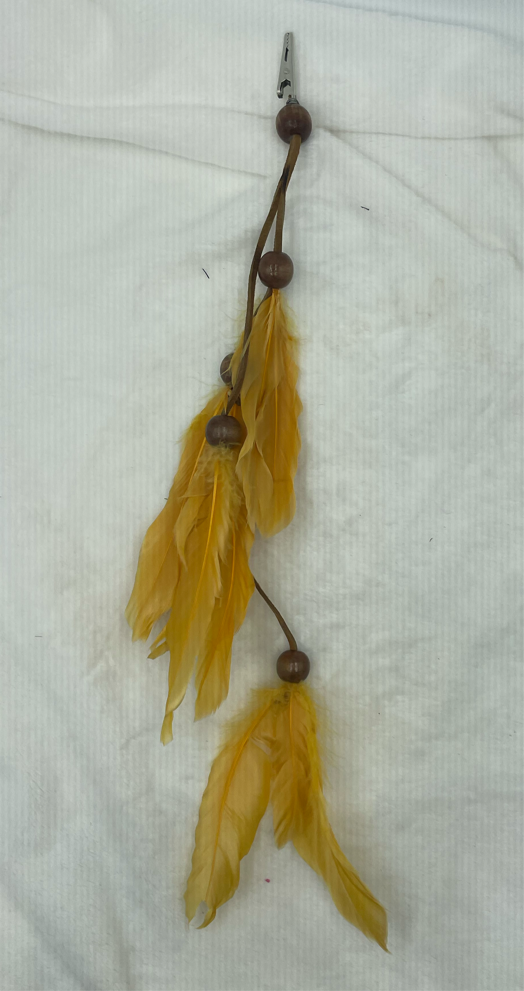 Gold Feather Bohemian Hair Clip