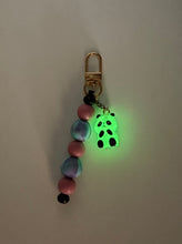 Load image into Gallery viewer, Beaded charm with Glow in the dark Panda