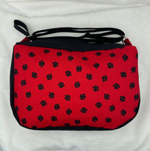 Load image into Gallery viewer, Red Paw Print Boho Bigger Bag