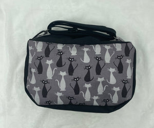 Grey and Black Cats Boho Bitty Bag