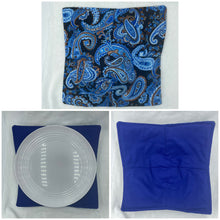 Load image into Gallery viewer, Blue Paisley Plate Cozie