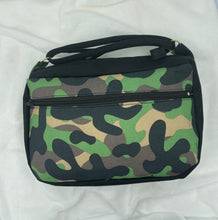 Load image into Gallery viewer, Camo Boho Bigger Bag with Front Zipper Pocket